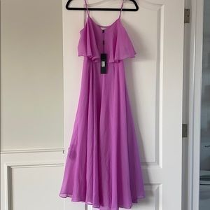 Maxi halston dress .Adjustable straps
